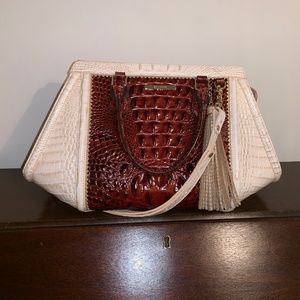 Arden Soriano Pecan Leather Satchel